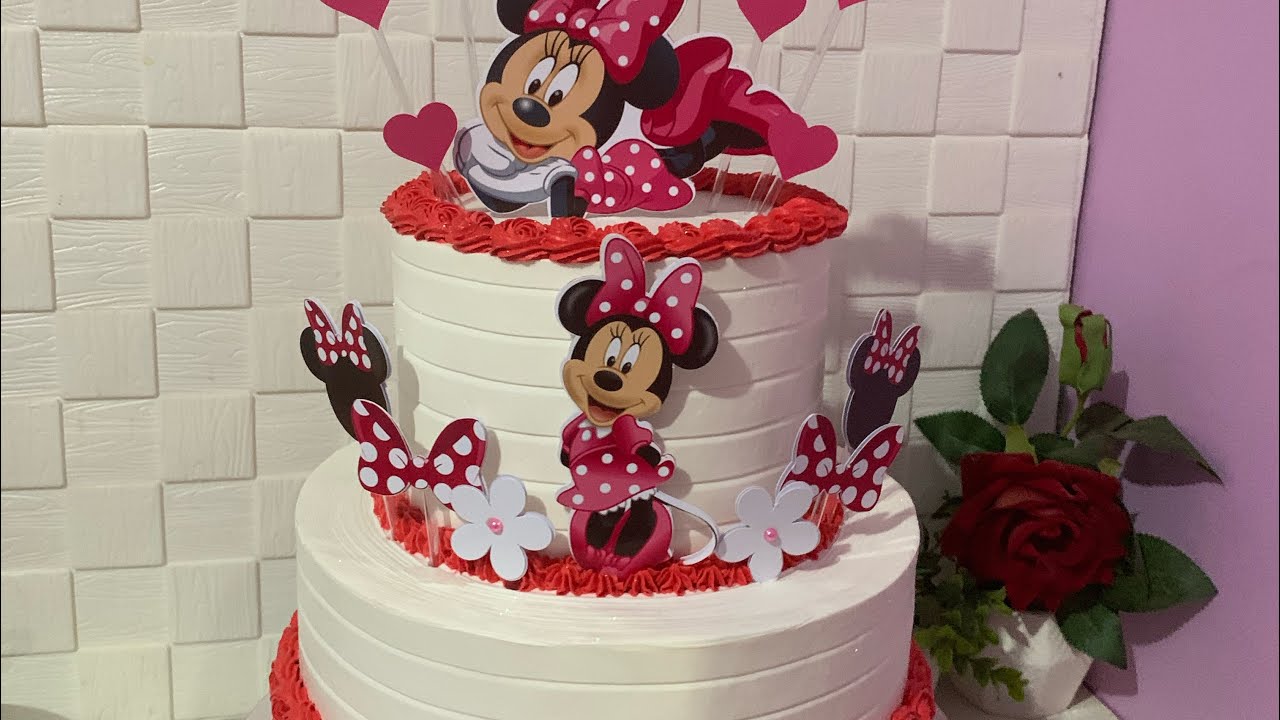 Bolo minnie 2 andares