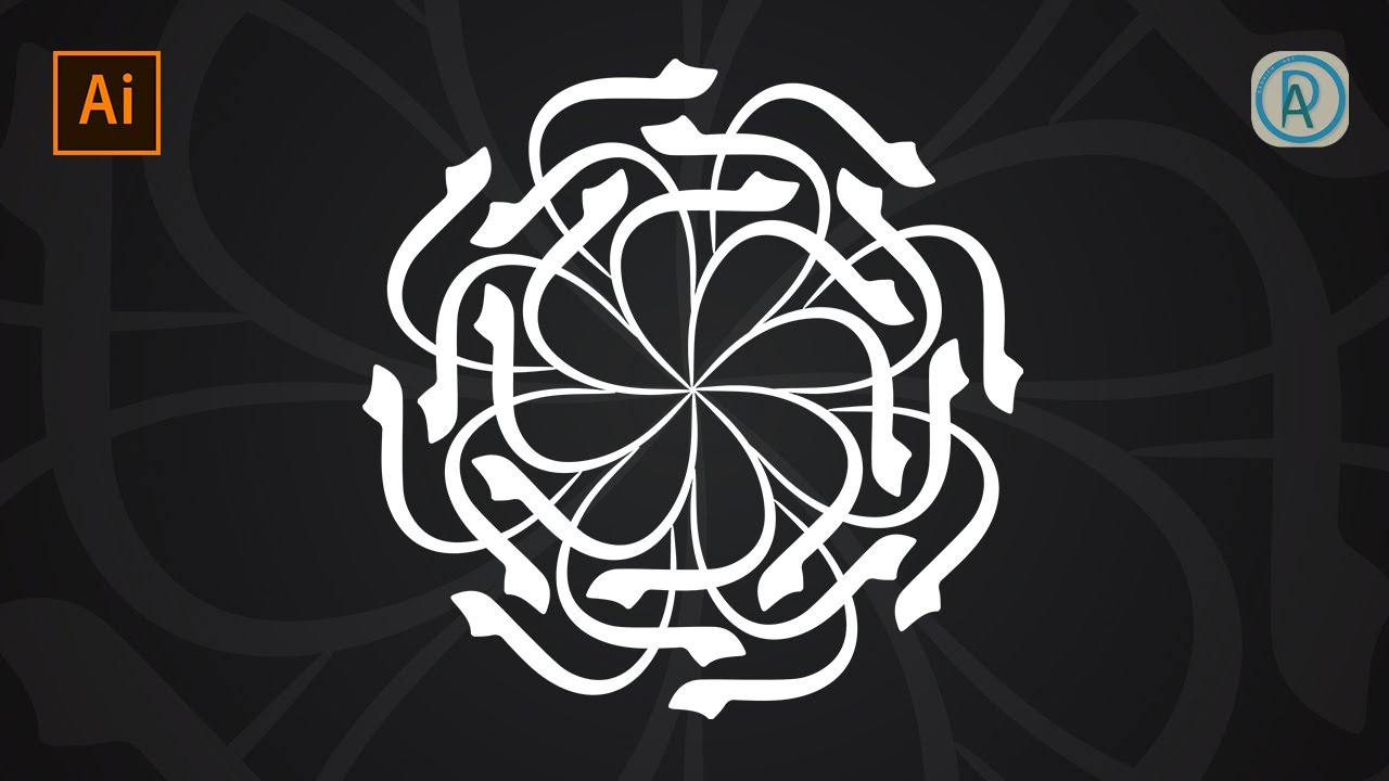 #3 minutes MANDALA ART | #20 Adobe Illustrator Tutorial