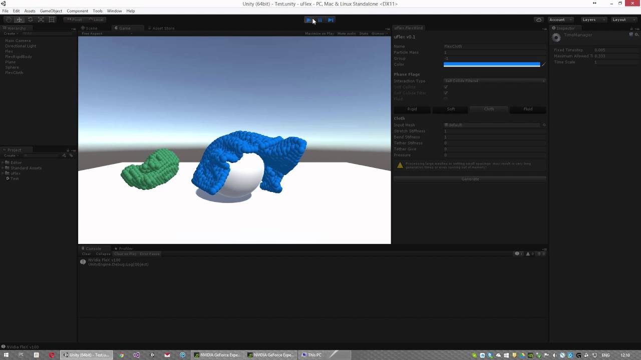 uFlex - NVidia FleX plugin for Unity3D [v0.1] - QuickStart Guide
