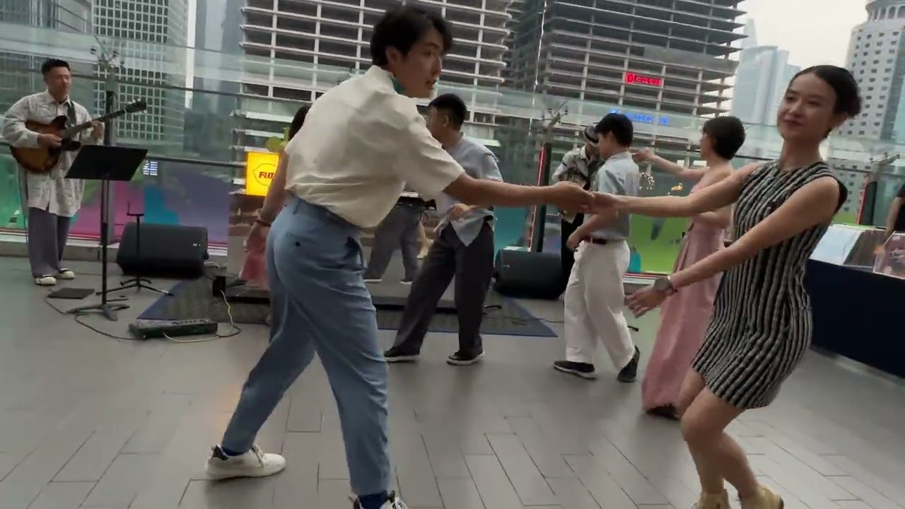 Swing Dance Festival on Terrace of China World Trade Centre #swingdance #worldtradecenter #dance