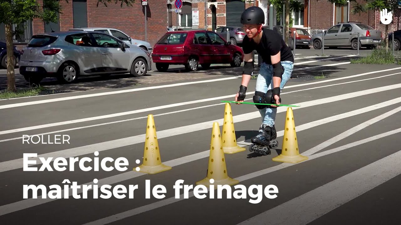 Exercice - Maîtriser le freinage | Faire du roller