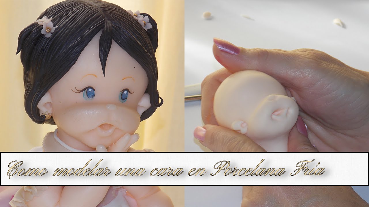 Modelar una carita en Porcelana Fria - DIY - elarcademeyde
