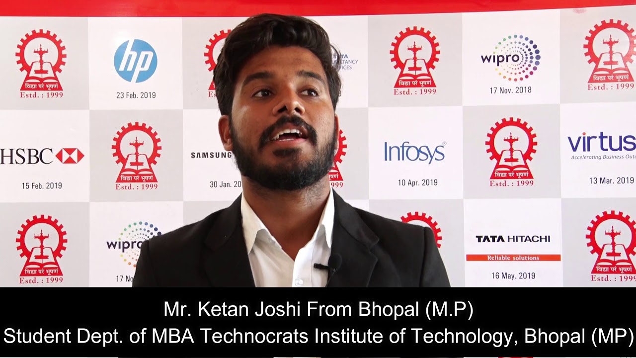 Mr. Ketan Josh, Technocrats Institute of Technology, Bhopal (MP) in MBA