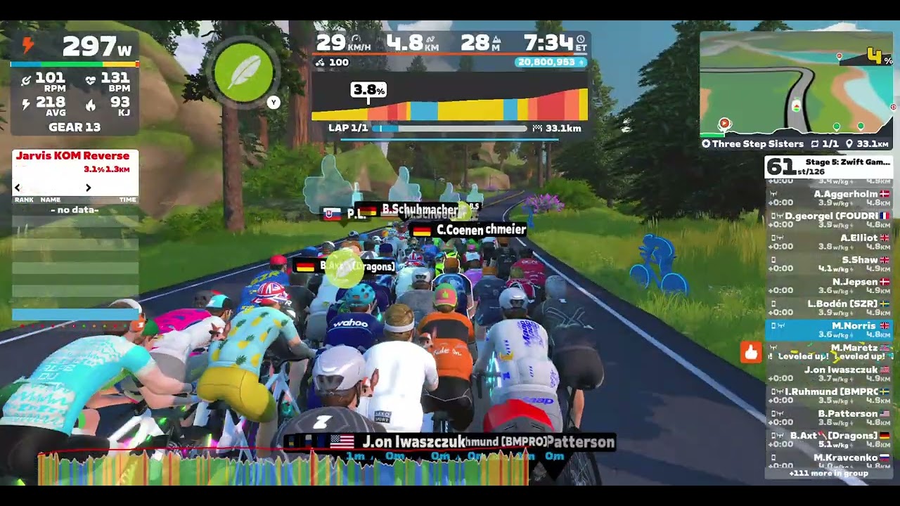 Zwift Games Stage 5 C Cat 16th March 2026
