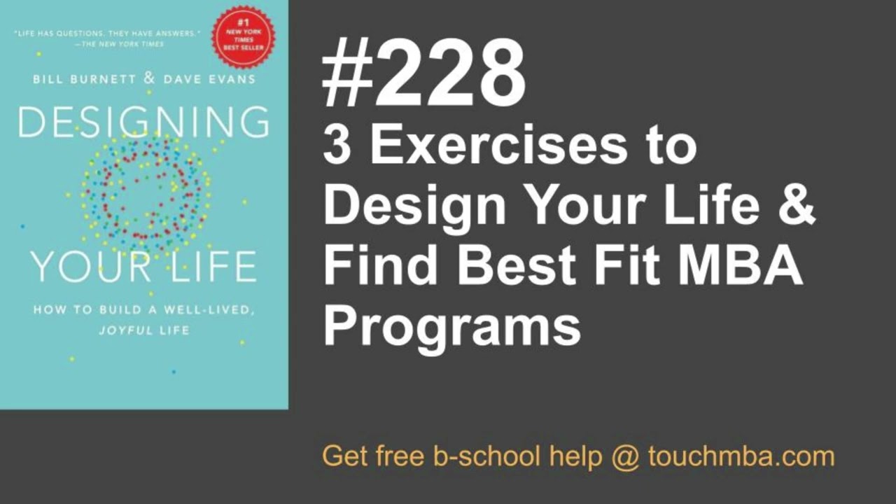 3 Exercises to Design Your Life & Find Best Fit MBA Programs