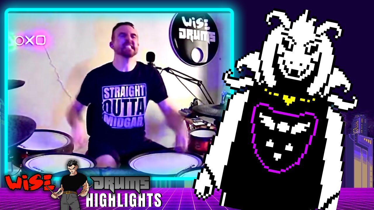 Hopes and Dreams - Undertale + Drums! | WiseDrums LIVE Highlight