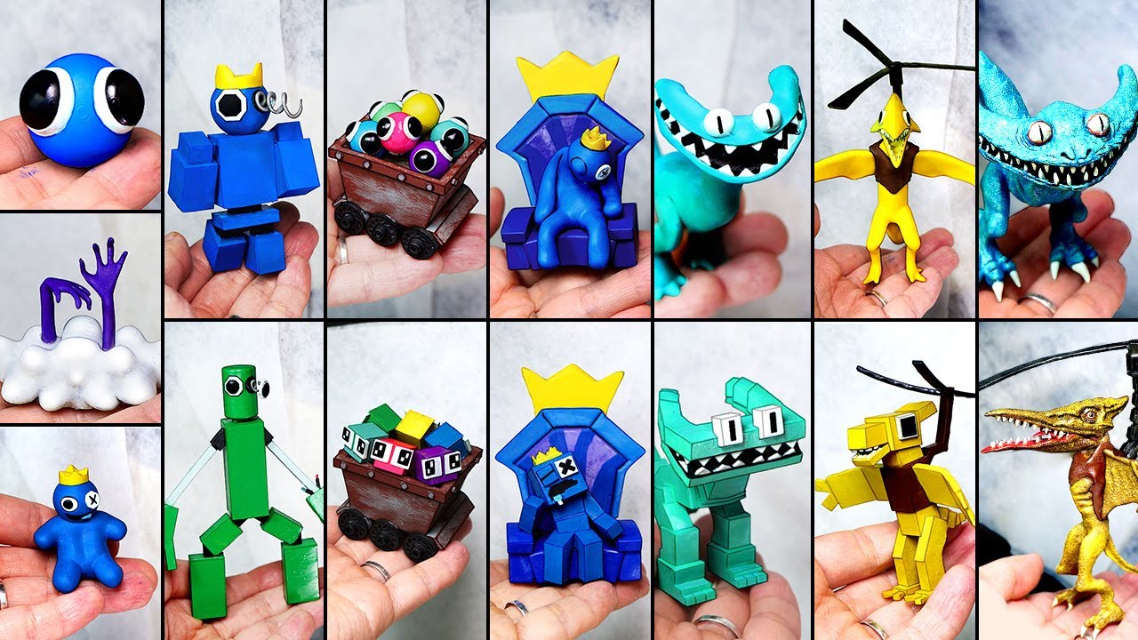 [ROBLOX] Making All RAINBOW FRIENDS CHAPTER 2 Sculptures Timelapse