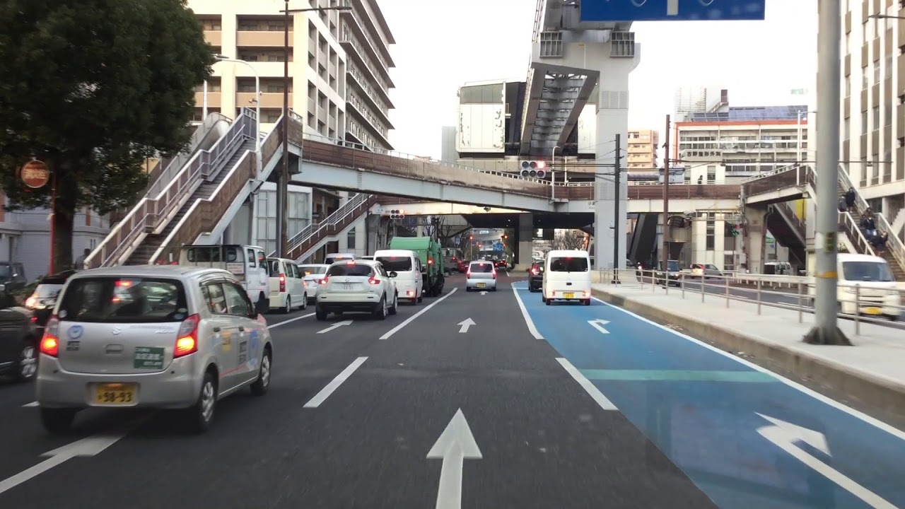 北九州市小倉南区　北九大前〜小倉駅　旧西鉄電車道り