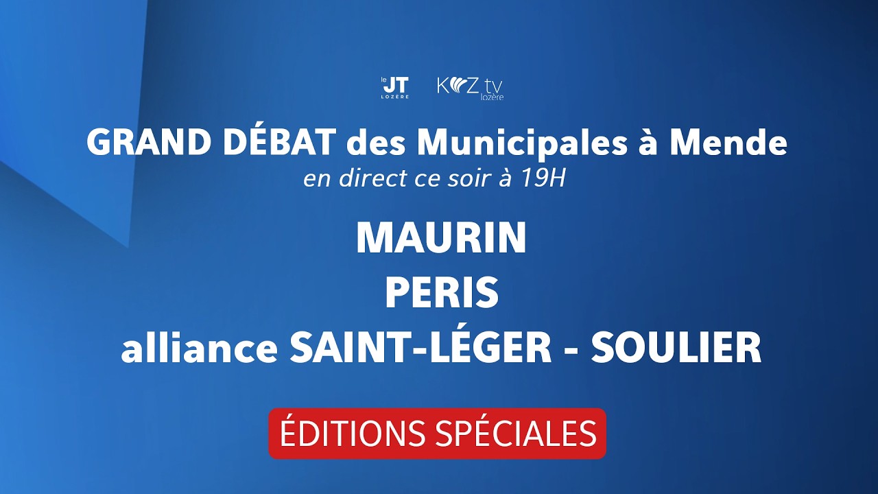 Municipales 2026 - d&eacute;bat du deuxi&egrave;me tour en direct de MENDE - 17 mars 2026