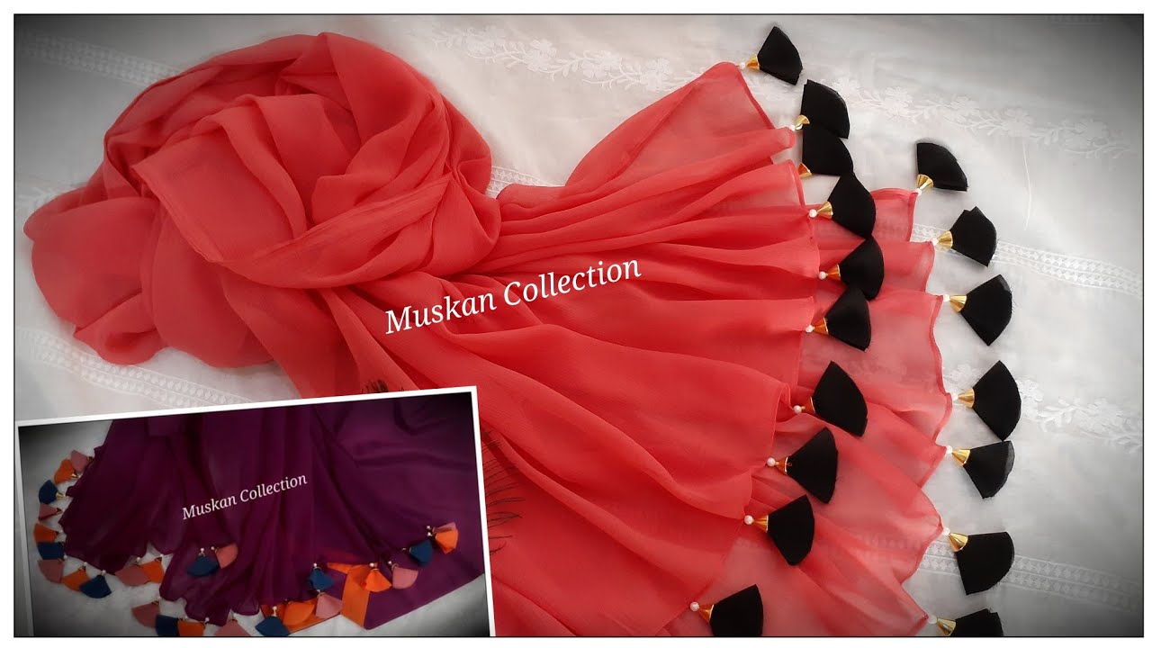 How To Make Duppata Tassels/Fabric Tassels Making