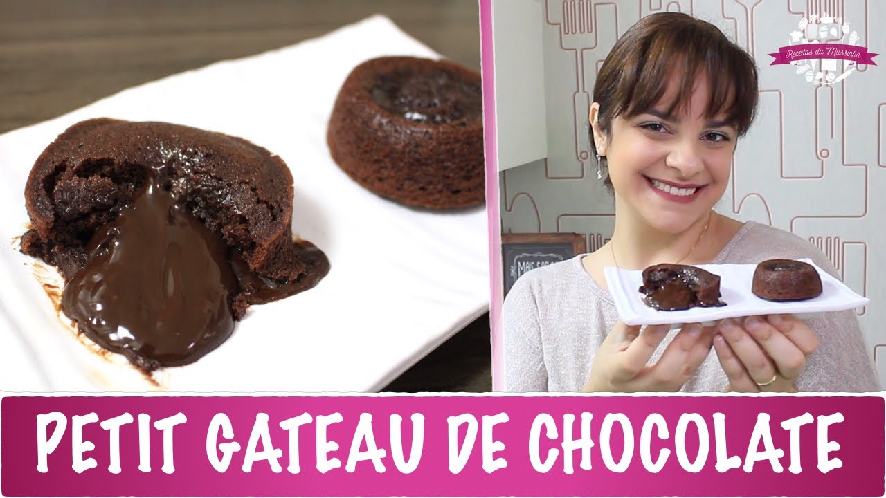 PETIT GATEAU DE CHOCOLATE (SEM OVO/SEM LEITE) - #359 - Receitas da Mussinha