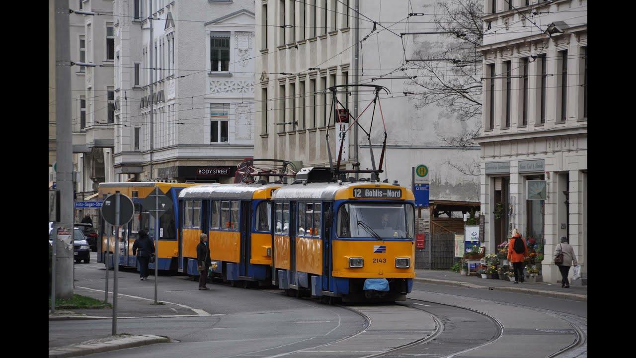 LVB Straßenbahn Leipzig Linie 12 nach Gohlis Nord