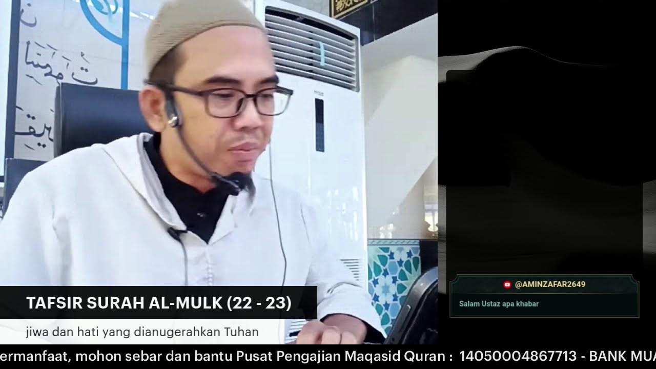 Tafsir surah al-Mulk ayat 22 - 23