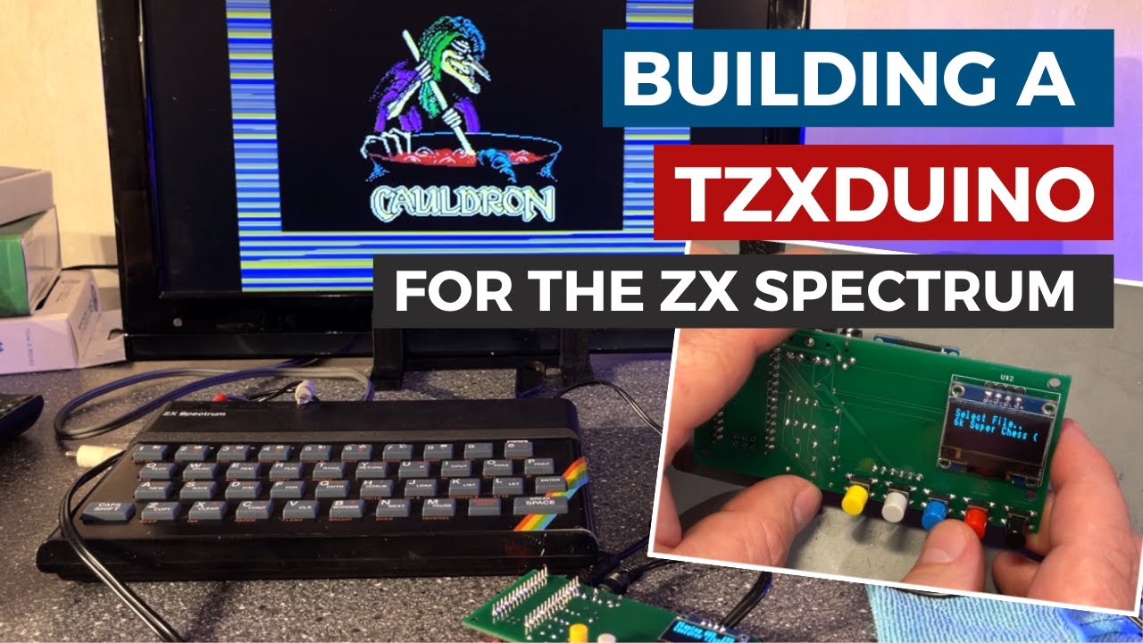 Building and testing a TZXduino cassette player adapter for use with Sinclair, Amstrad, BBC etc.