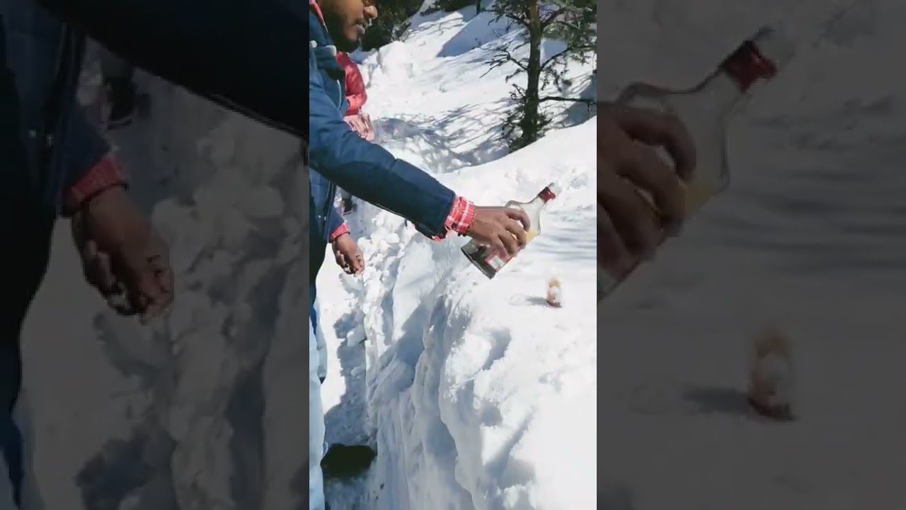 #reels #alcohol #trend #ice #snow #oldmonk #rum #drinks #dream #love #travel #sikkim #youtube