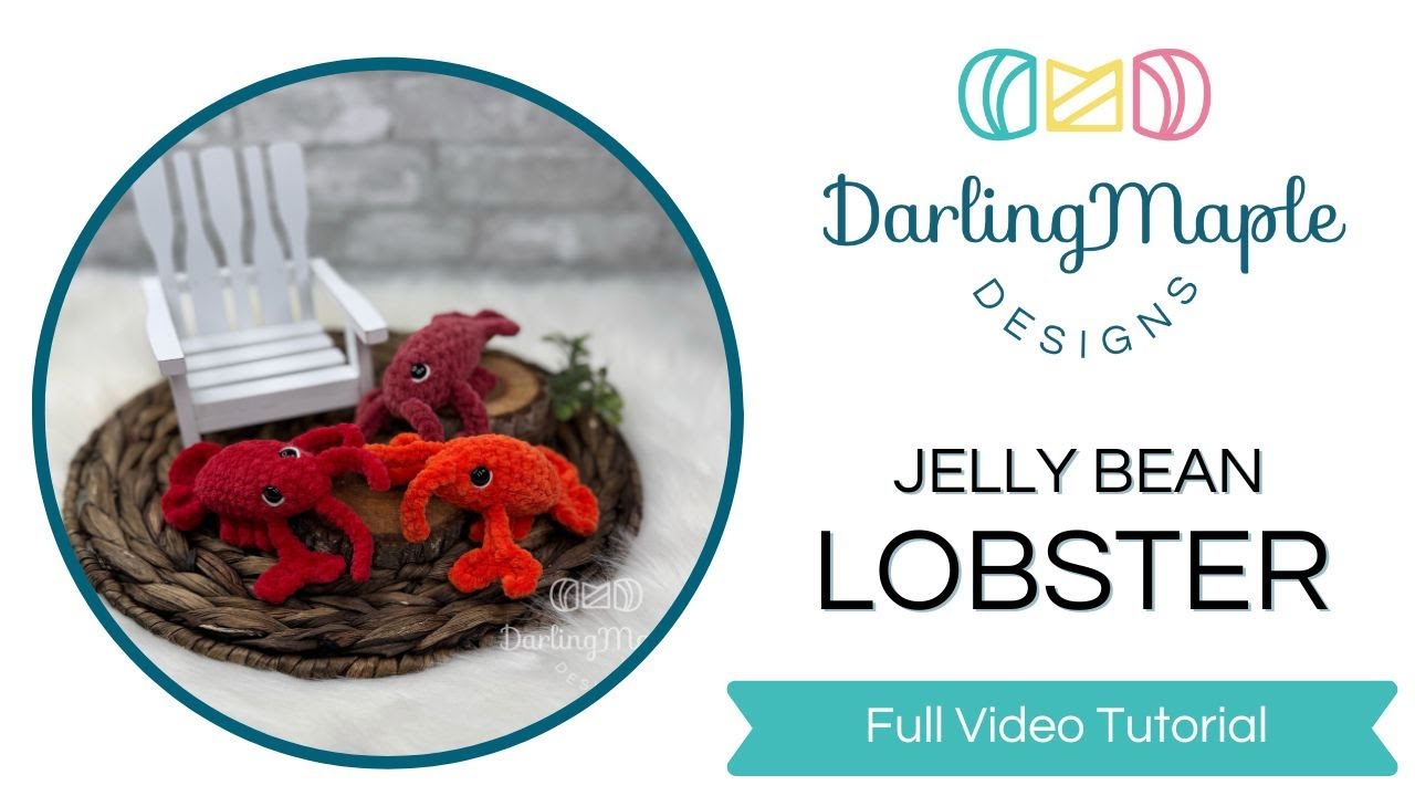 No-Sew Lobster Crochet Pattern / Quick Amigurumi / Full Video Tutorial / Sea Creature / Ocean