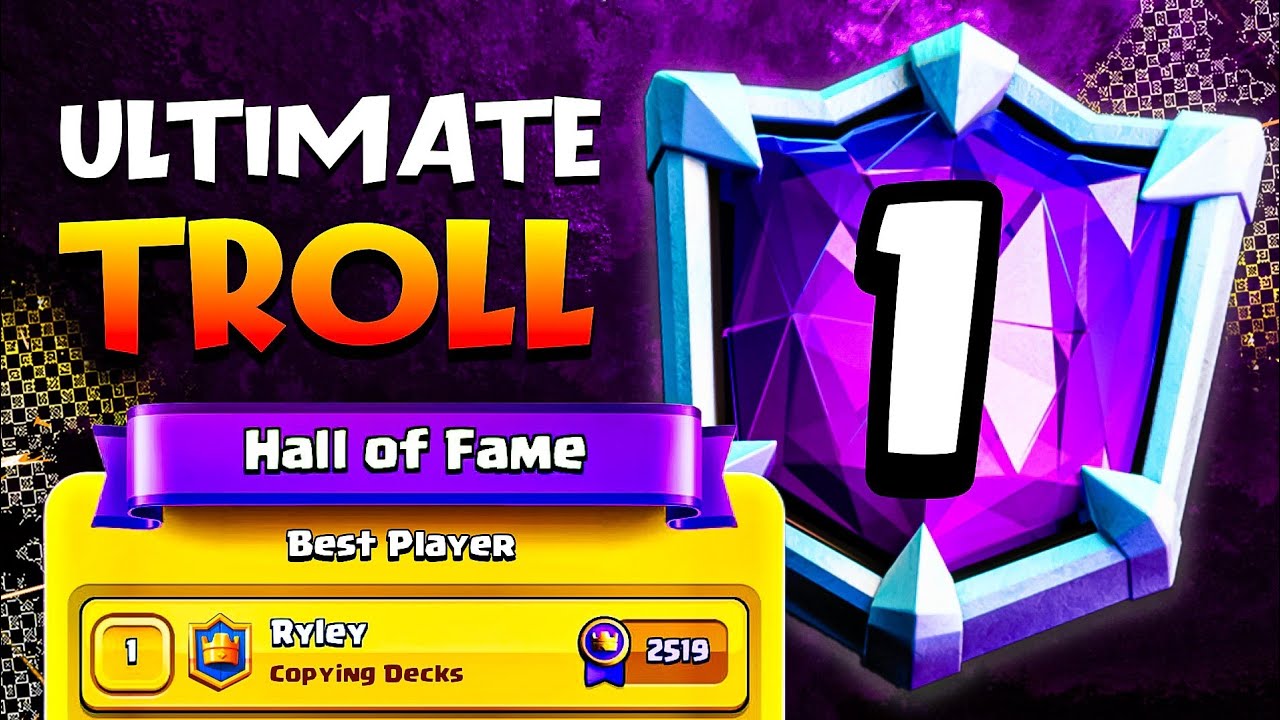 I Got TOP 1 by *TROLLING* in Clash Royale