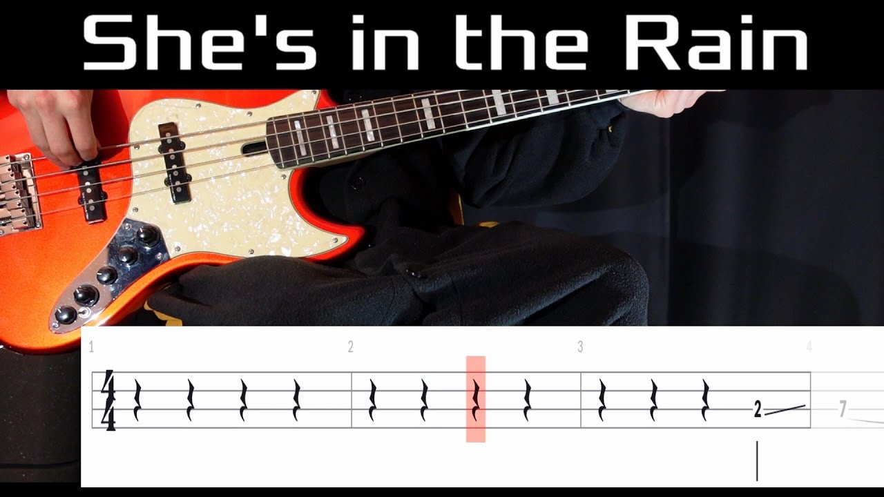 She's In The Rain (The Rose) - Bass Cover WITH TABS