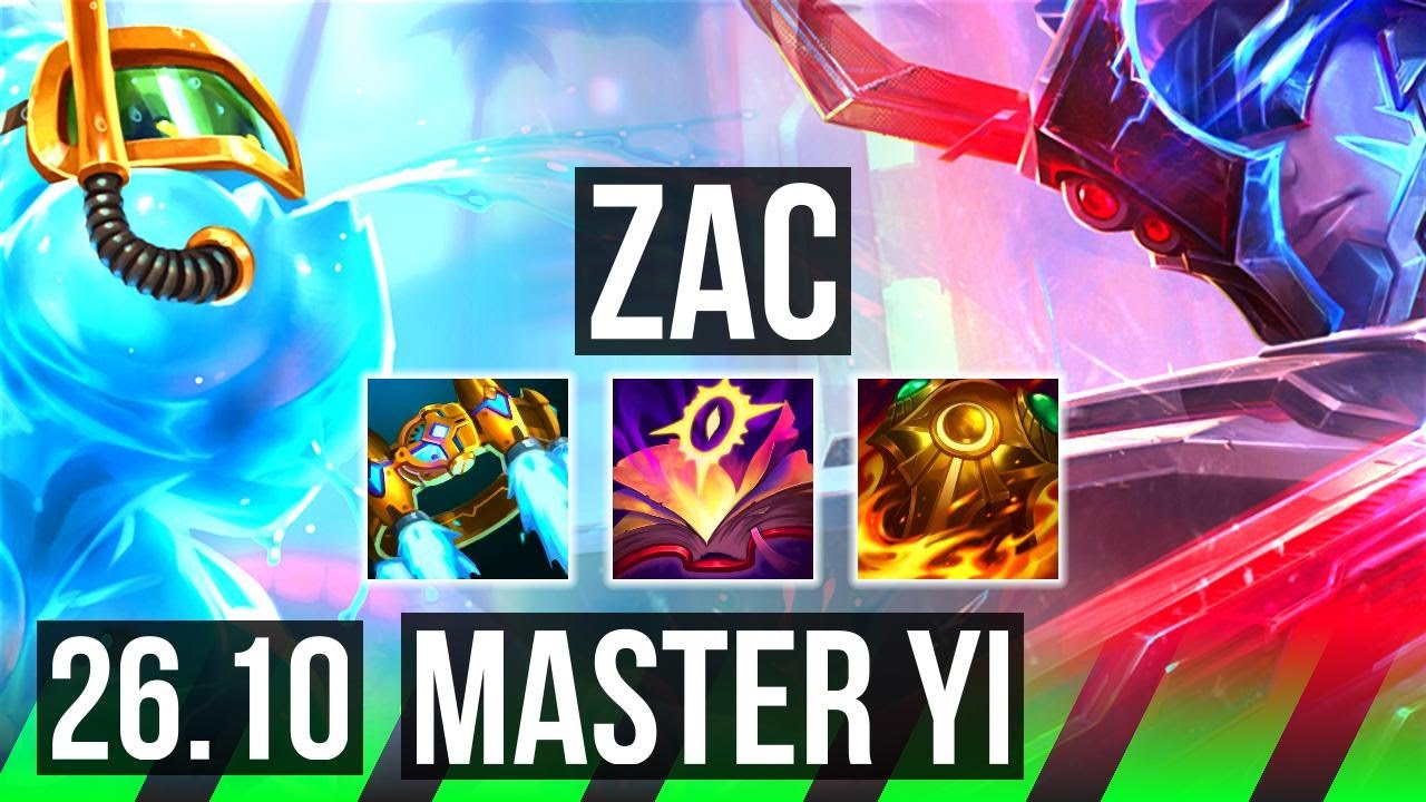 ZAC vs MASTER YI (JGL) | KR Master | 26.10