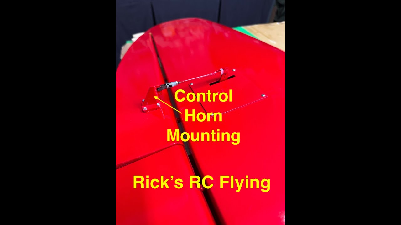 Control Horn Mounting On Sweet & Low RC Airplane