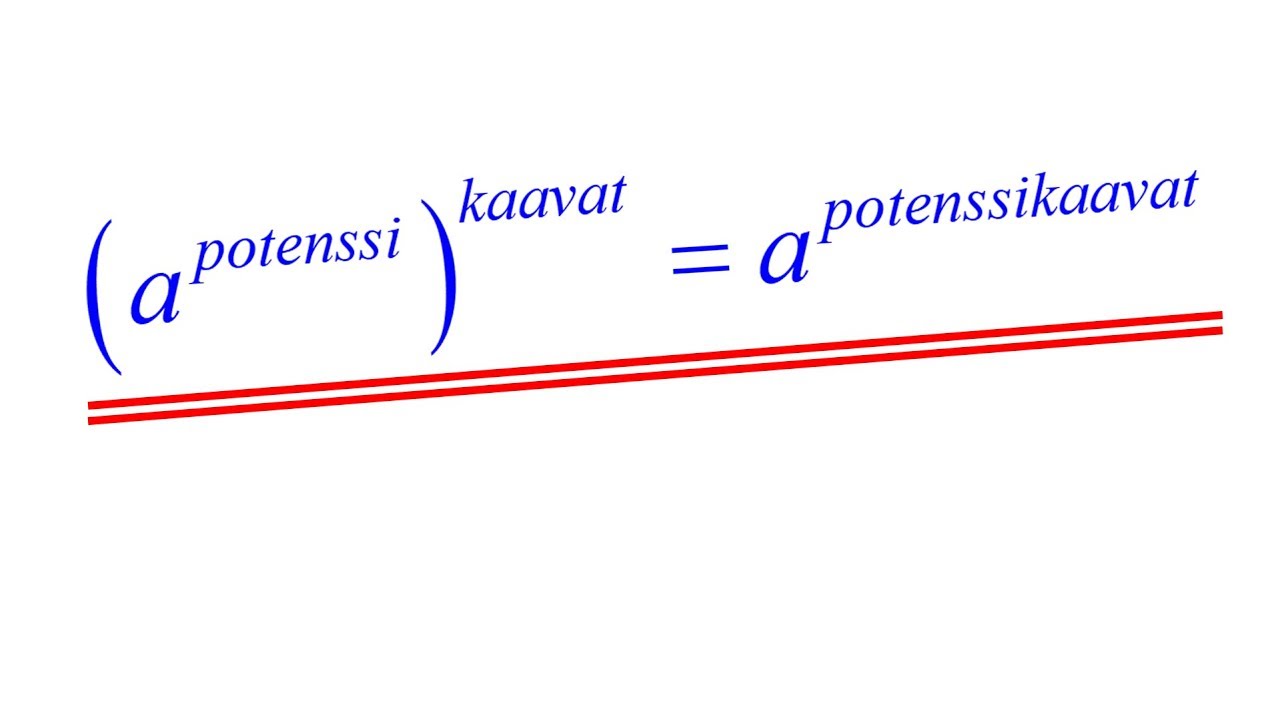 Potenssikaavat