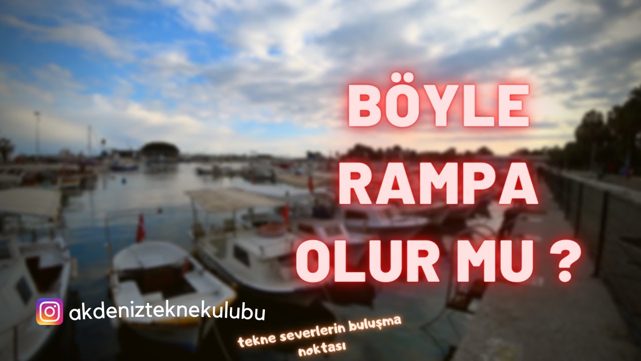 Mersin'deki Tekne İndirme - Bindirme  Rampaları  / Çamlıbel Balıkçı Barınağı / Bölüm #1