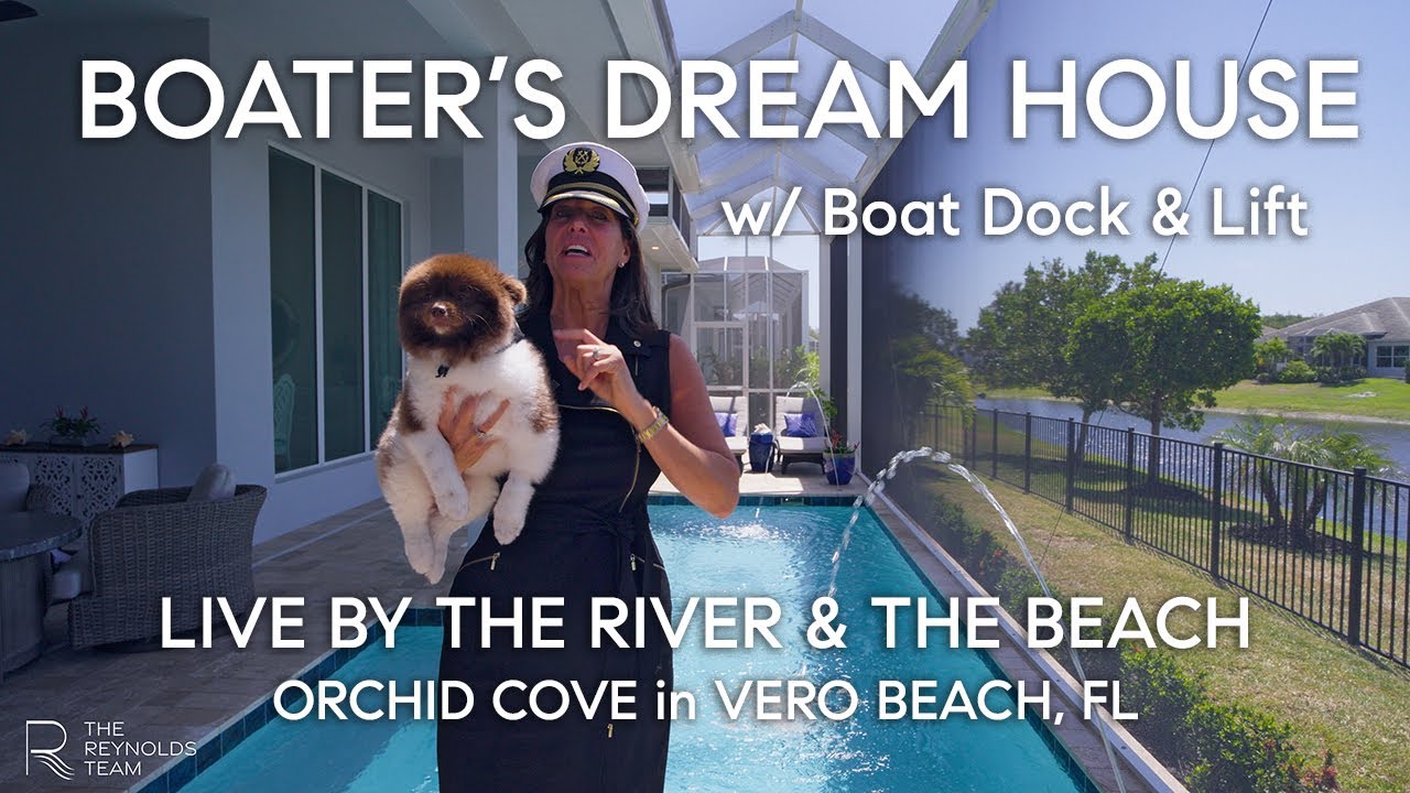 Explore This Stunning Luxury House with Private Pool & Dock | Orchid Cove in Vero Beach, FL
