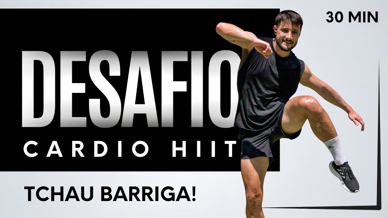 30 MIN Cardio HIIT para gastar + de 500 calorias em. Casa sem equipamentos