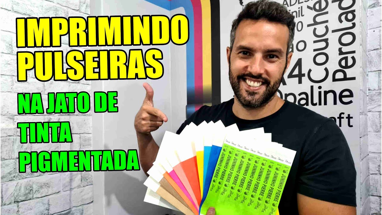 Como Imprimir Pulseira com Tinta Pigmentada