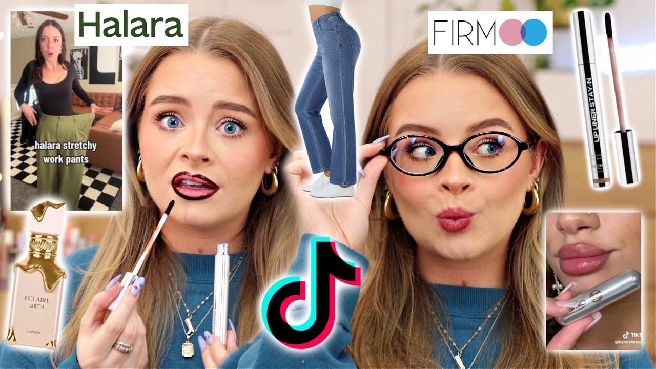 I bought the TIKTOK ADS... Halara jeans/pants, Sacheu Lip Stain, Firmoo and more!