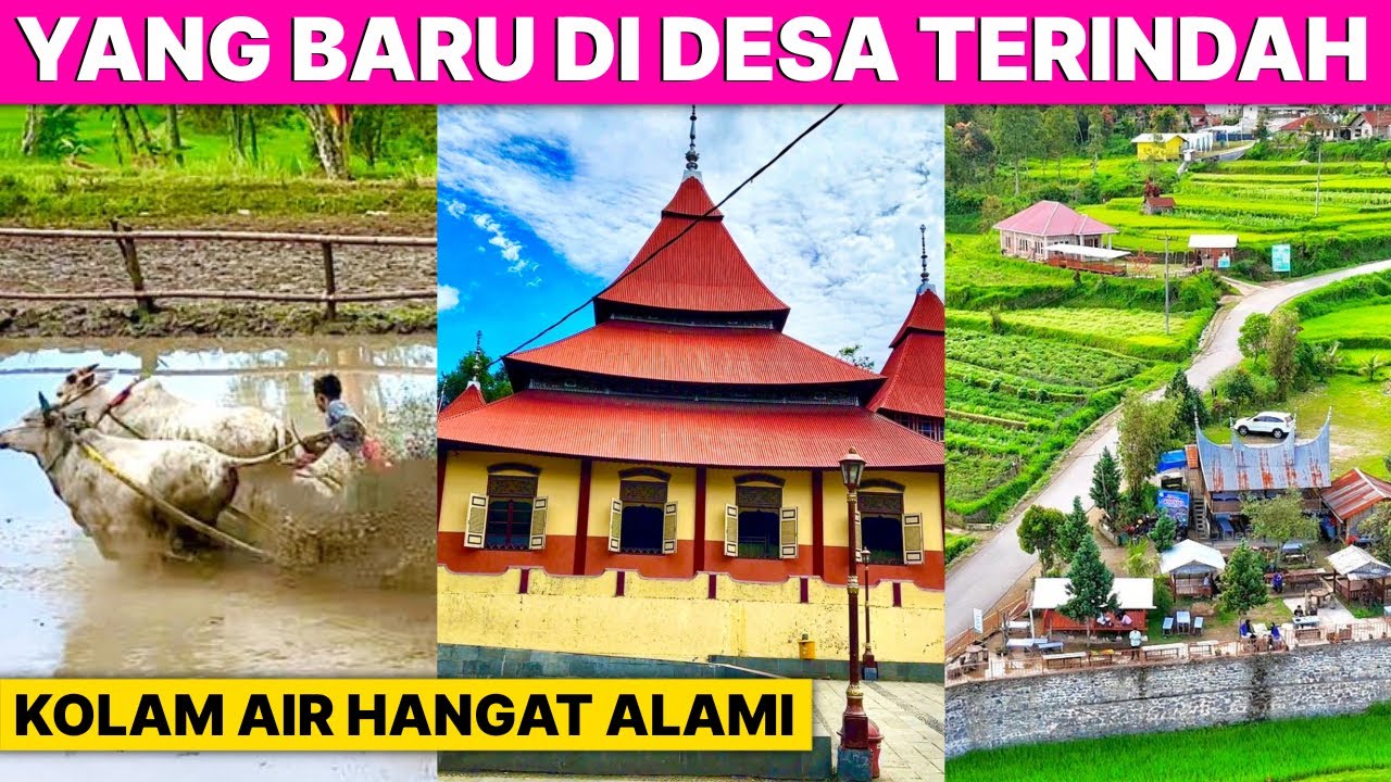 DESA TERINDAH DUNIA PARIANGAN | Pacu Jawi Kaparan Sapi Di Sawah Berlumpur | Kolam Air Hangat Alami