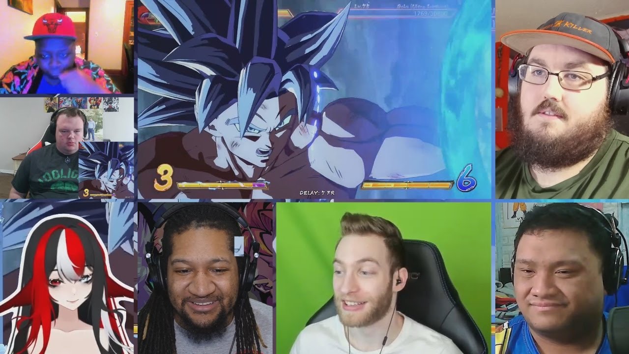 DBFZ - Ultra Instinct Goku Boss Raid Is Impossible?? (PART 2) [REACTION MASH-UP]#2730