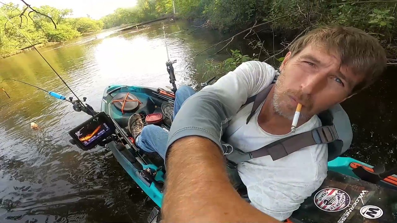 First trip out in the Old Town Sportsman 106 Minn Kota.