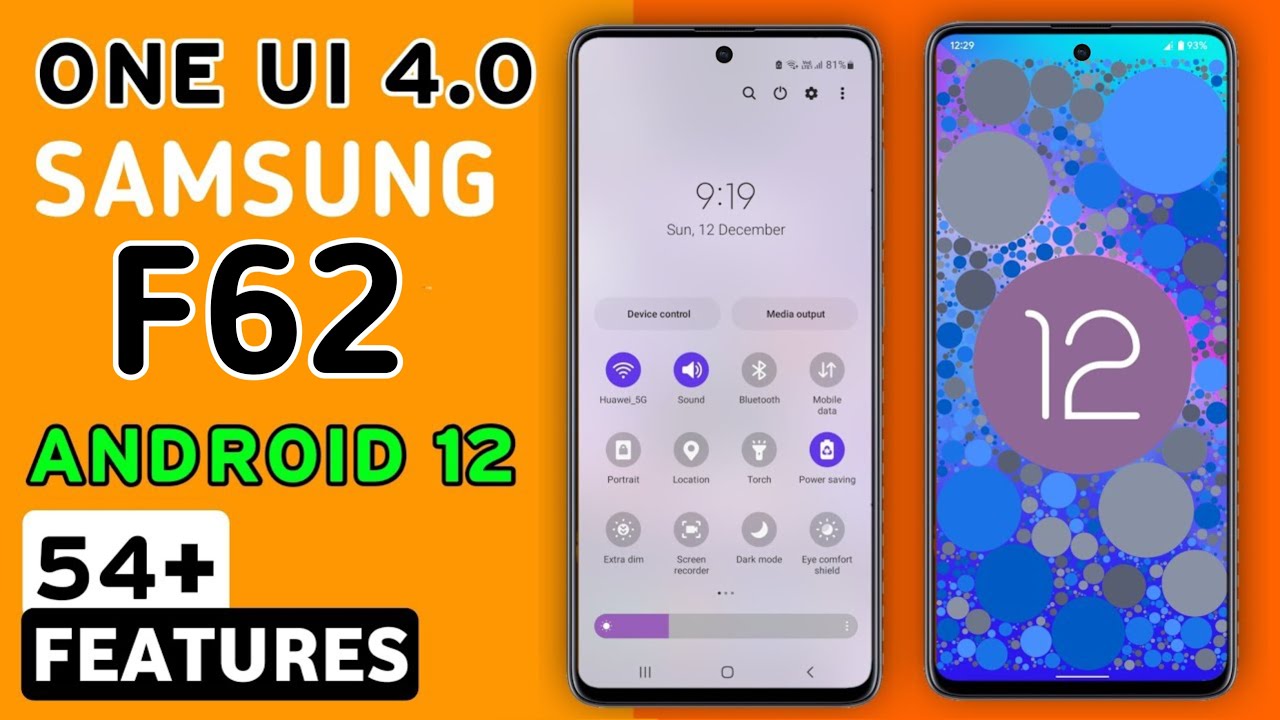Samsung Galaxy F62 Official One Ui 4.0 Android 12 Update Features | 54+ Hidden Features #F62