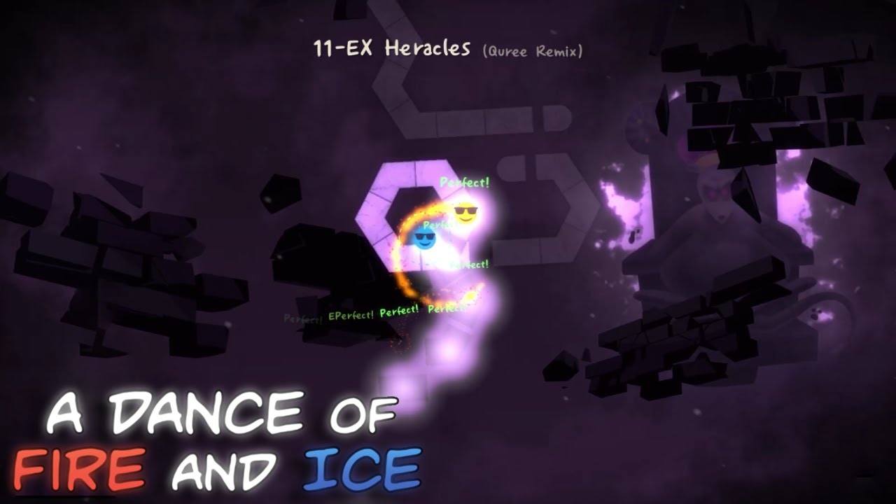 TEAM VEGA ADOFAI REMAKES | 11-EX - Heracles (Quree Remix) (A Dance of Fire and Ice)