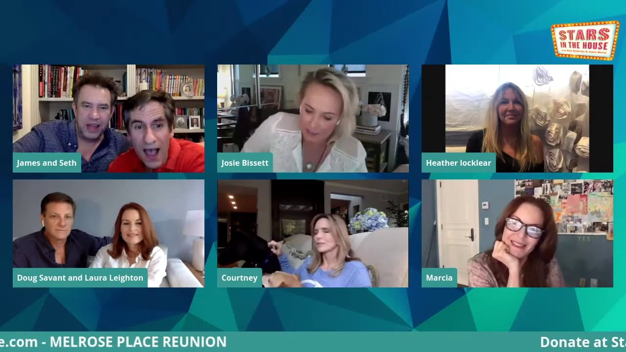 Melrose Place Cast Reunion-Awkward Romantic Scenes