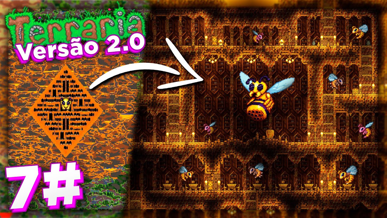 Explorando o NOVO PALÁCIO da ABELHA RAINHA! | Terraria 2.0 | Ep: 07