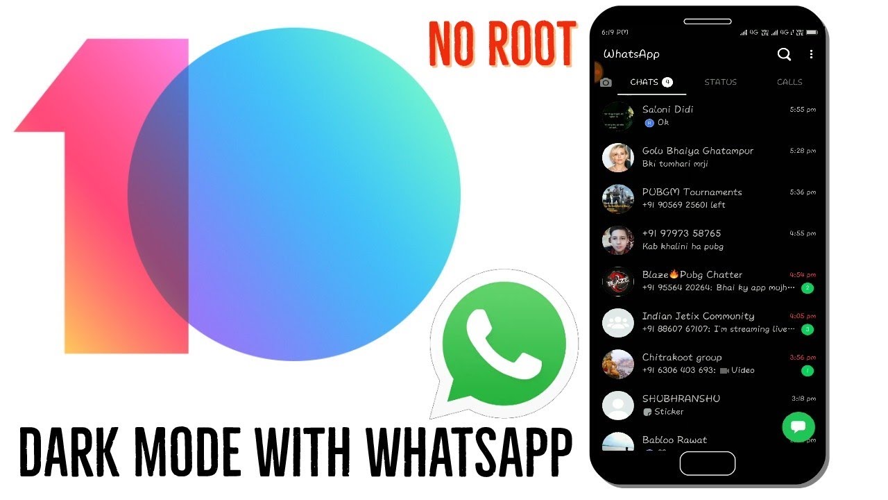 How to Enable Dark Mode on MIUI 10 With WhatsApp | No Root | Dark Theme | Xiaomi