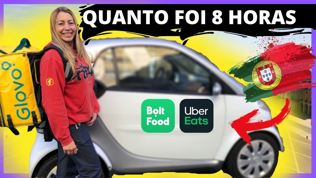 Em Portugal DELIVERY de Carro QUANTO GANHA, entregador, estafeta ou currier