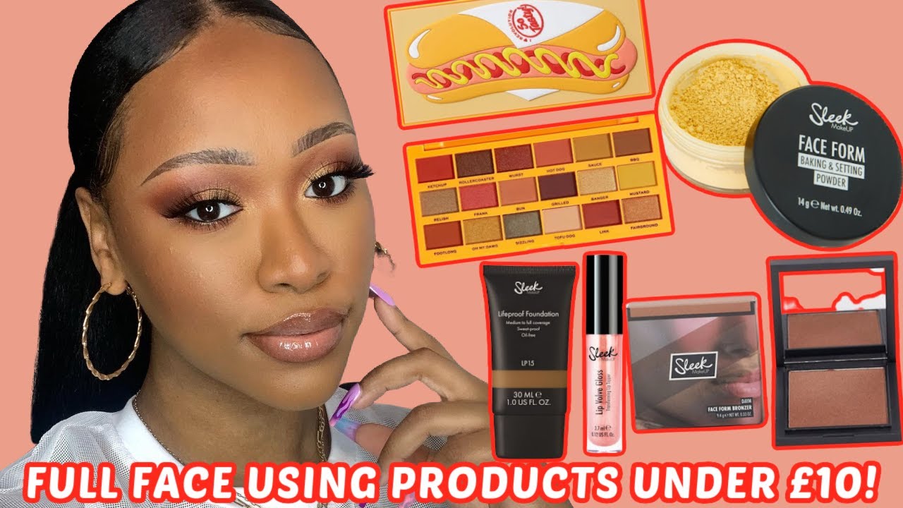 FULL FACE USING PRODUCTS UNDER £10! DRUGSTORE & AFFORDABLE MAKEUP!