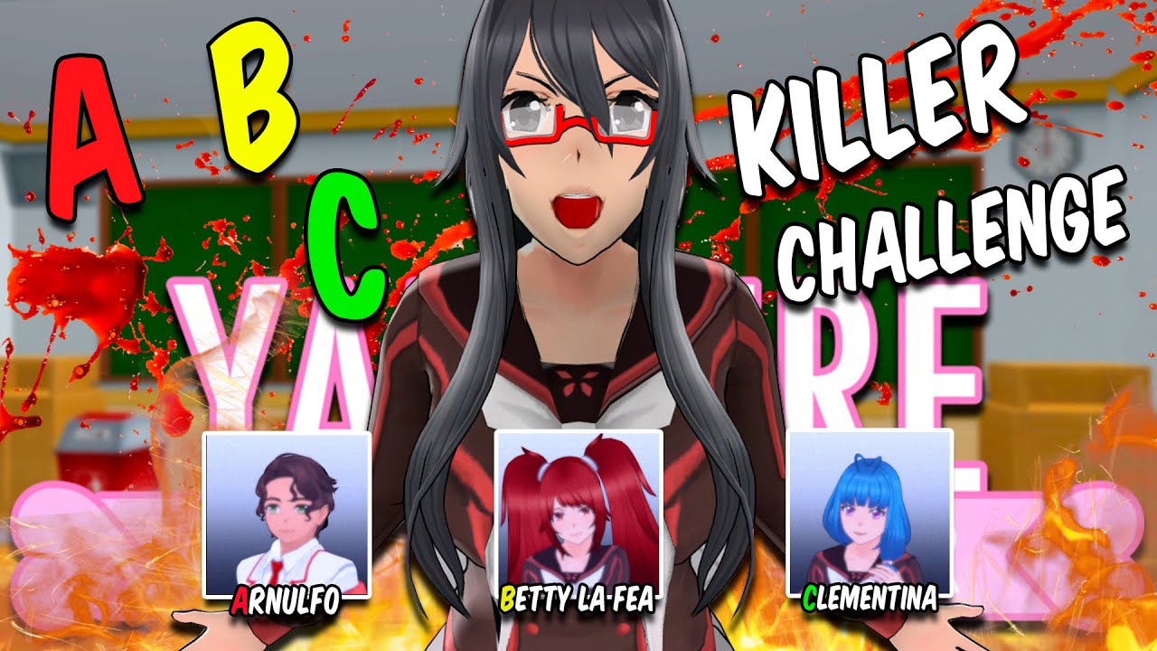 Completando el reto del ABC Killer Challenge en Yandere SImulator 1980s Mode