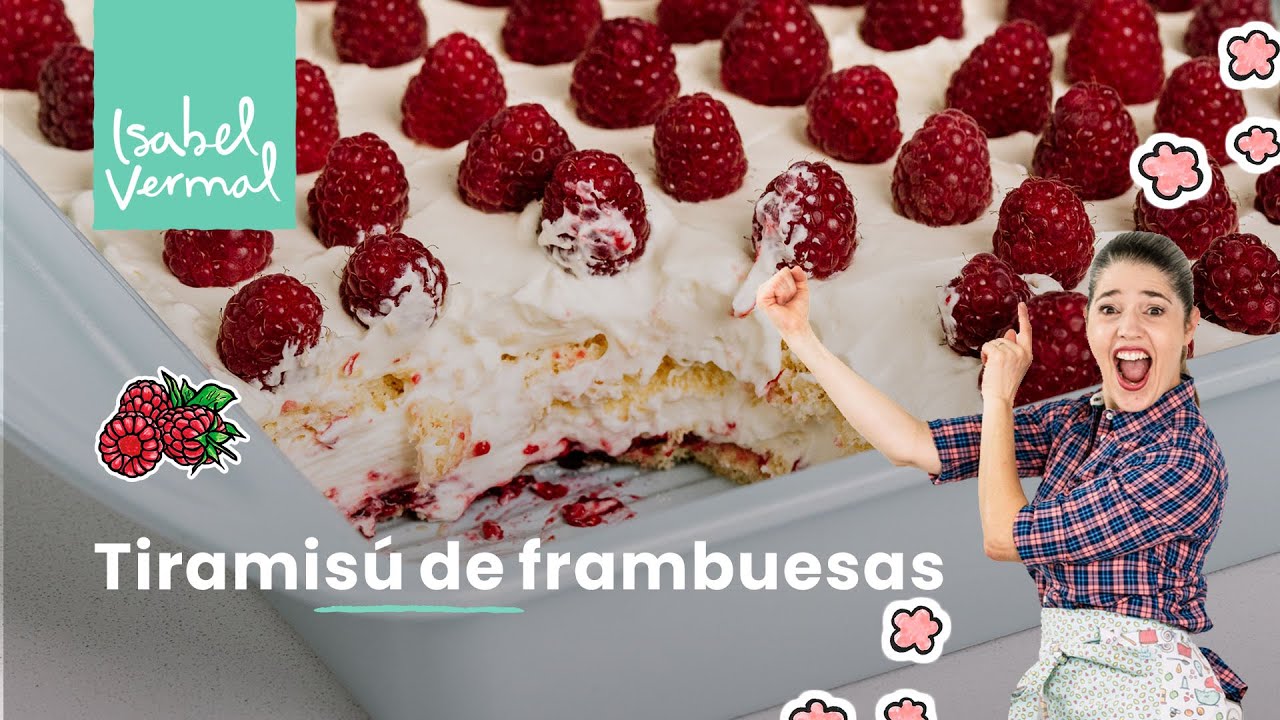 Tiramisú de frambuesas