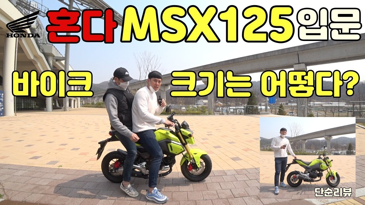 오토바이입문  나한테 MSX125는 맞을까? (feat.단순사이즈비교)