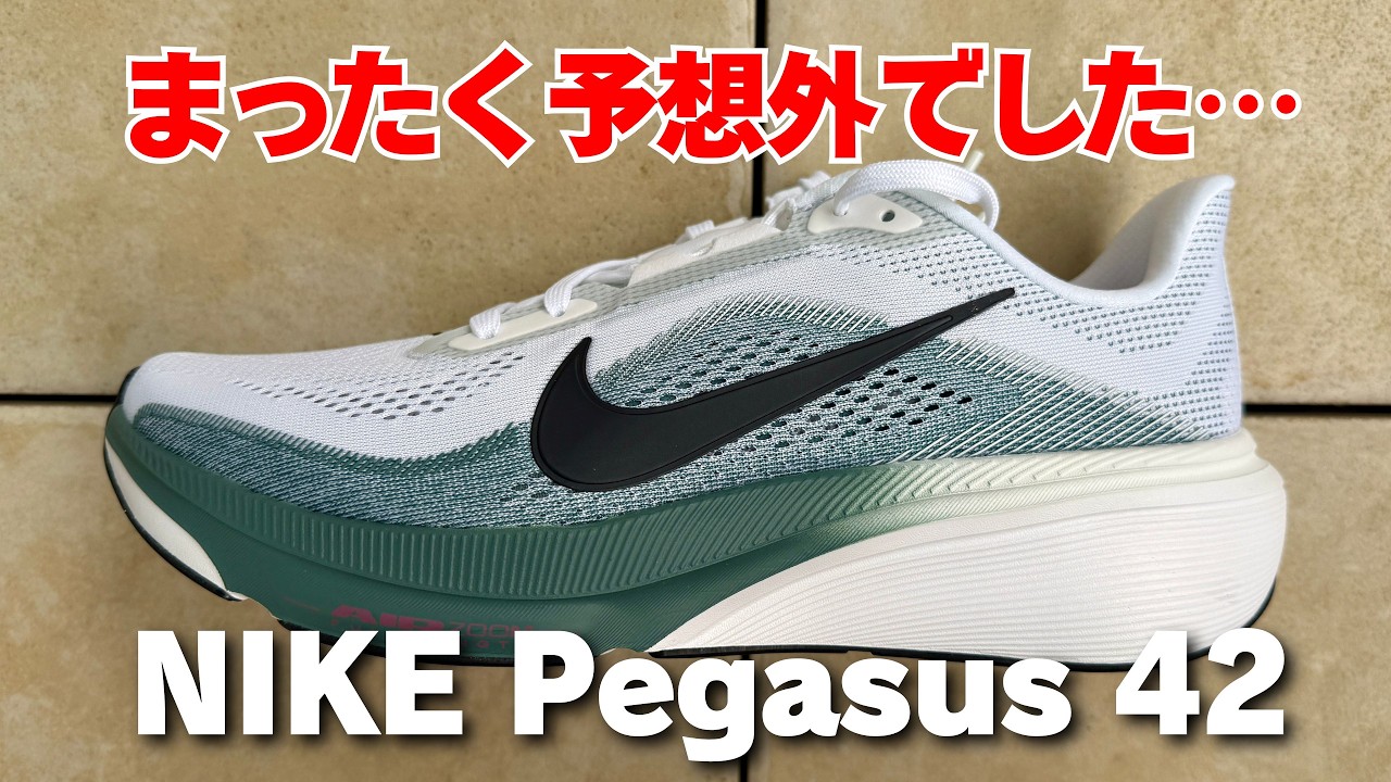 【NIKE】ペガサス42 レビュー（前作41との違いも解説）