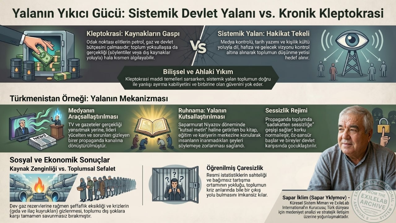 Yalanın Yıkıcı G&uuml;c&uuml;: Sistemik Devlet Yalanı vs. Kronik Kleptokrasi | ExileLab