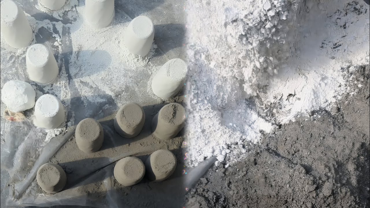 #pure fresh cement dry crumbling ASMR @homemade ASMR 👌👌 bus becho ke shoor ko ignore kerdena