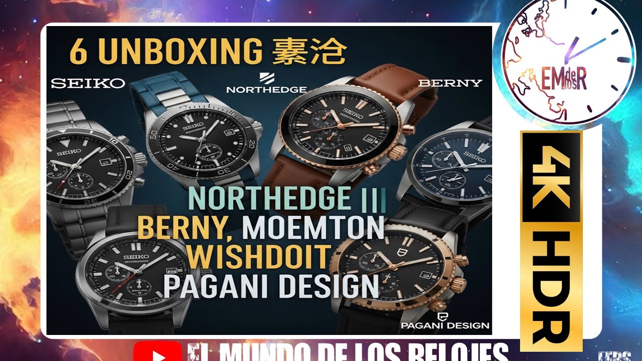 UNBOXING &Eacute;PICO: 6 Relojes 🤯 | Seiko, Pagani Design, Berny y M&Aacute;S!