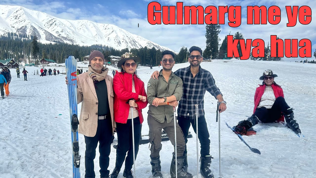 Skiing karte hue kya ho gaya mummi ko || Gulmarg || Kashmir