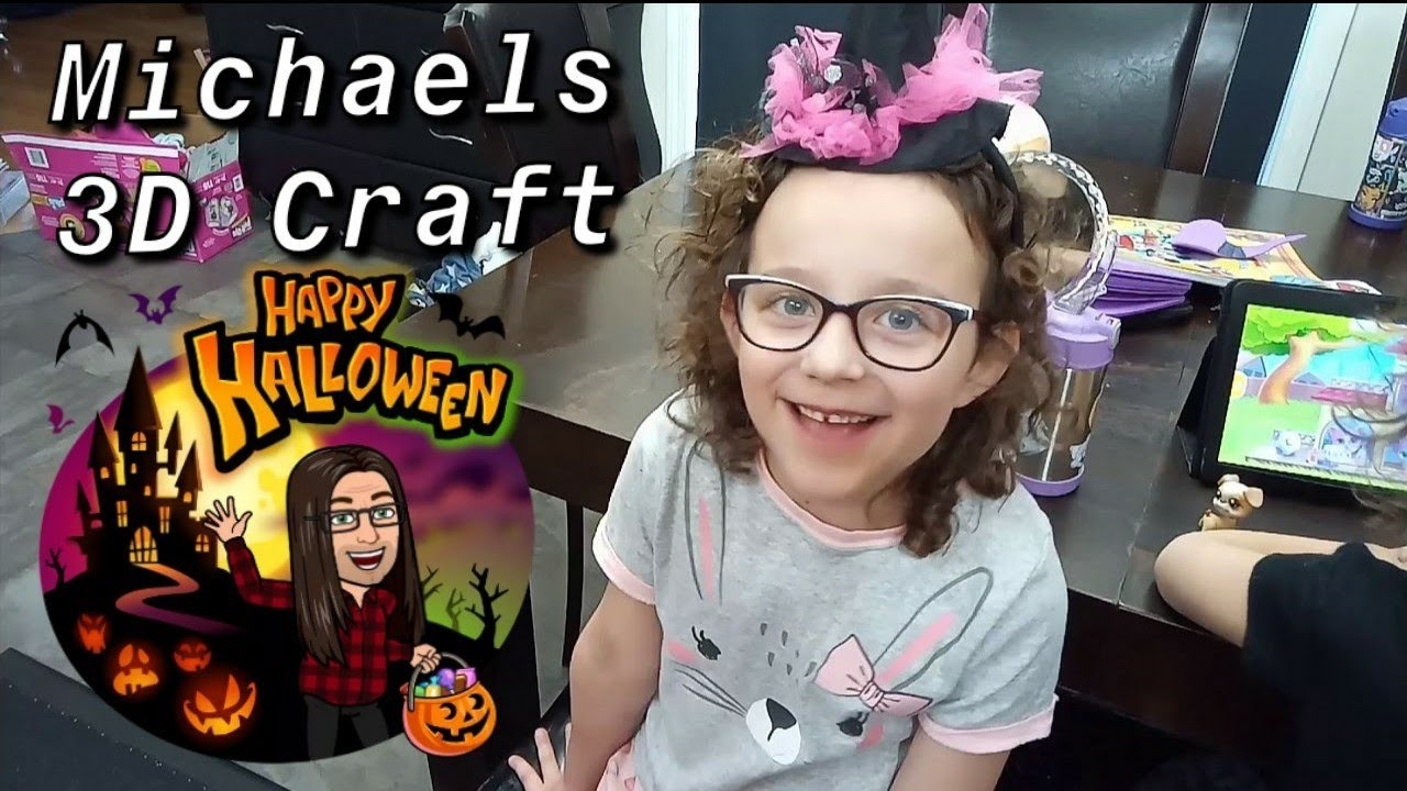 Halloween Family Craft Time 2019 *** Michael's 3D Crafting Kit Fun ***