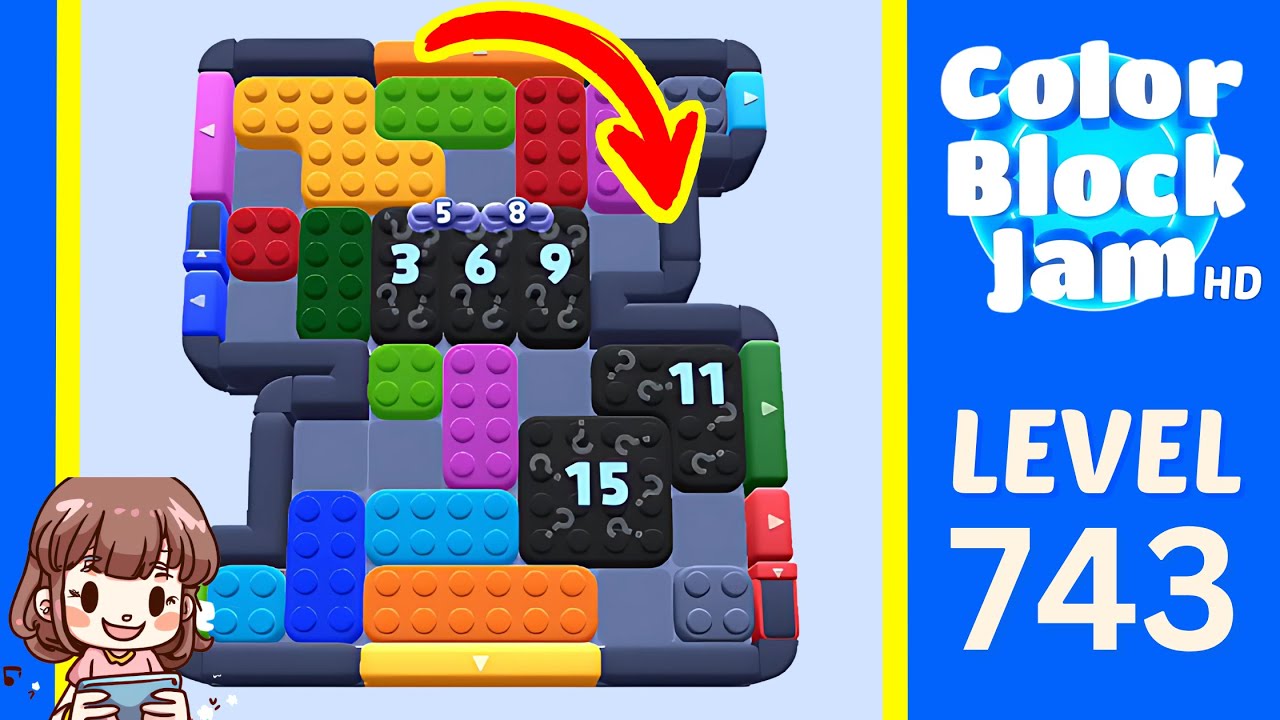 Color Block Jam Level 743 Solution Walkthrough